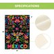 thumbnail image 5 of Bandera de jardín floral de flores otomíes de México, 12.0 x 18.0 in, exterior de doble cara, bandera mexicana del Día de los Muertos Cinco de Mayo para exteriores, 5 of 7