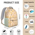 thumbnail image 6 of Golden Retriever Backpack for School,Cute School Bag,Schoolbag with Adjustable Shoulder Straps & Padded Back,15.3"x11"x6.7", 6 of 6