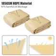 thumbnail image 3 of Yescom 2 Pack 12x8 Ft 97% UV Block Rectangle Sun Shade Sail Canopy Outdoor Patio Pool, 3 of 10