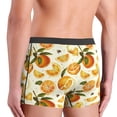 thumbnail image 4 of Men's Boxer Briefs, Cute Orange Honey Bee Soft Comfy Mens Underwear Boxer Briefs Breathable With Widen Waist, 4 of 7