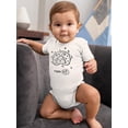 thumbnail image 2 of Cute Ram Face Doodle Bodysuit Infant -Image by Shutterstock,  Newborn, 2 of 4