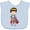 AE-Light Blue, variant on Inktastic Prince, King, Knight, Sword, Crown, Brown Hair Boys Baby Bib