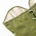 thumbnail image 5 of Ynynloco Womens Faux Leather Zipper Front Bustier Corset Top Sweetheart Neckline Top, 5 of 8