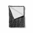 thumbnail image 2 of Abstract Soft Flannel Fleece Throw Blanket, Monochrome Camouflage Pattern of Geometric Effects Digital Style Minimalist Graphic, Cozy Plush for Indoor and Outdoor Use, 50" x 60", Grey, by Ambesonne, 2 of 6