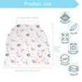 thumbnail image 3 of Bimocosy Baby Car Seat Covers Canopy Cover, Car Seat Covers for Baby Girls, Shopping Cart Cover for Baby, Breathable Nursing Cover, Baby Shower Gifts for Girls (Mermaid), 3 of 6