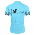 thumbnail image 4 of Nueva ropa de ciclismo con estampado de latidos de gato, ropa de ciclismo profesional para mujer, ropa de verano transpirable de manga corta, 4 of 5