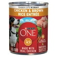 thumbnail image 1 of Purina ONE Tender Cuts in Gravy Chicken & Brown Rice Entrée, Wet Dog Food 368 g, 1 of 7