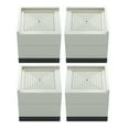 thumbnail image 4 of Elevadores cuadrados 4 piezas Elevación s Bloques elevadores de muebles Pies para muebles de oficina en hogar uversales Almacenamient Beige Yotijar Extensores de patas de cama, 4 of 7