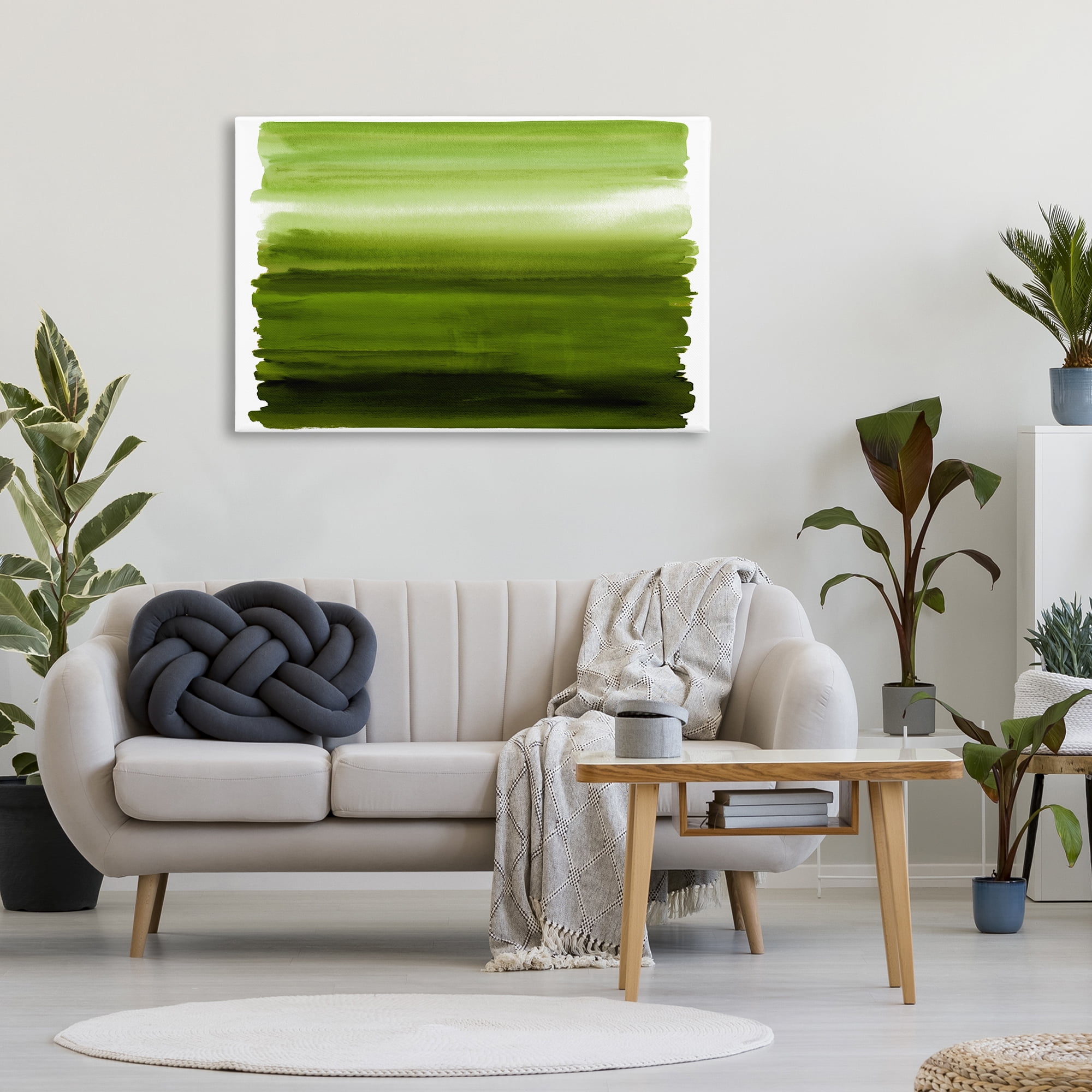 Stupell Industries Ombre Green Gradient Canvas Wall Art, design by Allie Corbin
