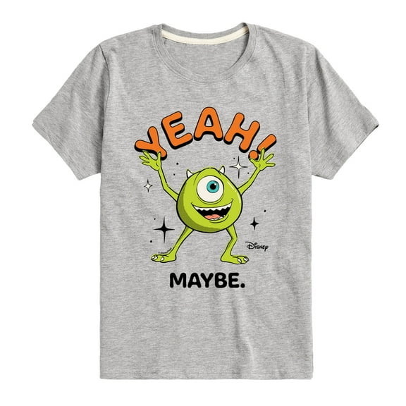Monsters Inc. - Mike Yeah Maybe - Toddler & Youth Short Sleeve Graphic T-Shirt