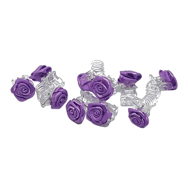 Xihbxyly Juego de Horquillas de Rosas, Mini Pinzas de Colores, Accesorios de Plástico Duraderos para El Cabello, Solución de Peinado Segura, Uso Diario, Ideal Como Regalo para Mujeres, Paquete Variad