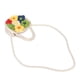 thumbnail image 5 of Bolso de mano tejido de algodón con diseño de flores, asa suave, correa para el hombro, tejido de cuerda, ideal para ir de compras a la playa y viajar., 5 of 14