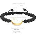 thumbnail image 2 of Yin Yang Ideal Gift Lava Rock Cremation Bracelet for Ashes Yin Yang Adjustable Cord Bracelet for Best Relationship Urn Bracelet, 2 of 6