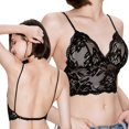 thumbnail image 1 of Womens Sexy Floral Lace Bralette Wirefree Pad Bra, 1 of 3