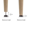 thumbnail image 4 of Patas niveladoras para muebles HUAYY, paquete de 12, base de fieltro, 1/4-20, 4 of 6
