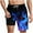 ☪171-Blue, variant on Nuoqisi Men's Swim Trunks with Compression Liner Loose Fitted Drawstring Stretch Elastic Waist Stripe Bathing Suit Beach Swimsuits