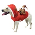 thumbnail image 5 of Santa Rider Pet Christmas Costume Adjustable Dog Outfit in Multiple Sizes, 5 of 10