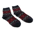 thumbnail image 3 of Warm Wool Blend Crew Socks Winter Outdoor Christmas Ankle Socks Hosiery Gift Dark Blue, 3 of 8