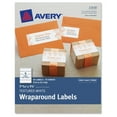 thumbnail image 2 of Avery Textured Wraparound Labels, White, 7.85 x 1.75 Inches, Pack of 50 (8217), 2 of 2