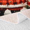 thumbnail image 5 of Manfei Xmas Holiday Season Quilt Full,Elegant Christmas Animal Cow Full Bedspread Sets,3pcs,1 Coverlet and 2 Pillowcases, 5 of 7