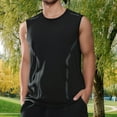 thumbnail image 3 of Men's Ice Silk Sleeveless Tank Top - Mesh Athletic Vest - Quick-Drying - Loose Fit - Oversized Sizes - Summer Casual & Workout, 3 of 5