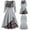 A-Grey, variant on Kcodviy Women Plus Size Party Gothic Clothing Men Boots Dress Flower Lace insert Gothic Dress Lolita Mock Button Bowknot Vintage Witch Clothes for Women Gothic Dress
