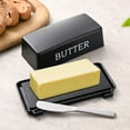 thumbnail image 2 of Butter Dish Butter Container Butter Box Butter Cheese Box with Spatula, 2 of 7