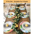 thumbnail image 4 of 15 Inch Round Placemats Set of 6, St Patrick's Day Non Slip Heat Insulation PP Table Mats, Green Gnomes Shamrock Cloud Plants Rainbow Washable Place Mats for Kitchen Dining Party Table Decor, 4 of 7