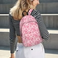 thumbnail image 3 of Japuie pink heart Durable Canvas Laptop Backpack - Water-Resistant, Adjustable Shoulder Strap, Large Capacity for 15-17in Laptops, Stylish & Lightweight for School, Work & Travel, 3 of 5