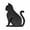 cat-Black, variant on Waterproof 3D Metal Badge Emblems Car Decal Sticker Suitable for Side and Rear Trunk Customization