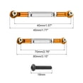 thumbnail image 2 of Unique Bargains Boucles de Direction Réglables Maillons en Aluminium pour Voiture RC 2WD 1/10 (Or), 2 of 5
