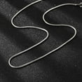 thumbnail image 3 of 10 pc Resistant 304 Stainless Steel Snake Chain Necklaces Stainless Steel Color 17.7 inch(45cm) 1.5mm, 3 of 4