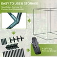 thumbnail image 5 of Outsunny 10 x 6.5ft Crop Cage, Double Doors Plant Protection Tent, Green, 5 of 10