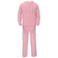 thumbnail image 7 of 2PC Sweatsuit for Men Long Sleeve Zip Up Hoodie Cargo Sweatpants Loungewear Outfits with Pockets Pink 2XL, 7 of 7