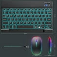 thumbnail image 1 of Teclado Bluetooth para iPad, tableta y portátil, maravilloso teclado de control de 10 pulgadas con luces de colores, teclado Bluetooth retroiluminado, 1 of 5