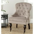 thumbnail image 4 of Safavieh Mercer Collection Robert Light Brown Linen Club Chair, 4 of 5