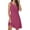 Hot Pink, variant on Summer Tank Dresses For Women 2024 Sleeveless Casual Swing T-Shirt Dresses Beach Cover Up Loose Mini Dress Sun Dress Beach Dress Babydoll Dress