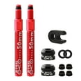 thumbnail image 3 of Tige d'Extension de Valve Presta pour Vélo de Route, Pneu Tubeless Universel, 2 Pcs 50mm Rouge, 3 of 9