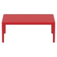 thumbnail image 2 of Luxury Commercial Living 39.5" Red Patio Solid Rectangular Lounge Coffee Table, 2 of 6