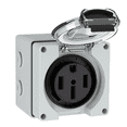 thumbnail image 1 of 50Amp Power Outlet Box,125/250Volt NEMA 14-50R Receptacle Outdoor Dustproof and Weatherproof for Electric Vehicles, 1 of 6