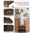 thumbnail image 5 of Bed Step Stool - Heavy Duty 2-Step for Adults & Seniors, 400 lbs Capacity, Non-Slip Wood Steps for Bedroom Bathroom, 5 of 6