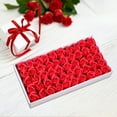 thumbnail image 3 of InsCrazy Valentine's Day Gifts for Women, 50 Pcs Blush/Rose Gold Scented Rose Soap Party Favors with Gift Box and Ribbon, 3 of 4