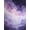 Purple, Pattern 1, variant on ODIKA Beside Inspired Watercolor Swirl Tiny Scatter Ombre Gradient for Dorm Room, Small Living Apartment, Stain Resistant Low Profile