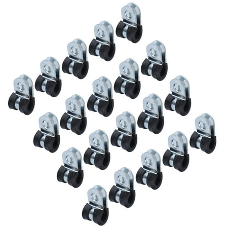 

OTVIAP Cable Clamps Reusable Rubber Cushion Pipe Clamps For Pipelines For Cables
