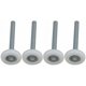 thumbnail image 5 of Ruedas para puerta de garaje de nailon con rodamiento de bolas selladas Dinheiro con vástago de 4 paquetes de 115 mm, 5 of 5