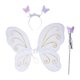 thumbnail image 4 of Disfraz de hada para niñas, disfraz de mariposa, disfraz de para , diadema con Blanco Yuyangstore Disfraz de ala de hada, 4 of 8