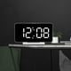thumbnail image 2 of reloj digital Reloj Digital Mesa Relojes De Escritorio Pantalla LED Para Sala De Estar Estudio Adultos Espejo Negro Espejo negro Magideal reloj digital, 2 of 6