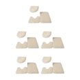 thumbnail image 1 of Transemion 1/2/3/5 3pieces Anti-slid Particles Rug Set Secure And for Slip-free Bathroom Mats For Beige 5PCS, 1 of 6