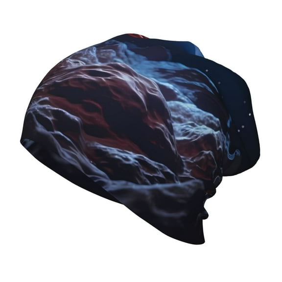 Xecao Artistic Moon Rose Print Beanie Hat Toddler Girls Boys, Baby Hats Winter Warm Knitted Thermal, Kids Winter Caps