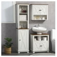 thumbnail image 2 of Bathroom Cabinet Tall, Farmhouse White Storage - Slim 15.5"W x 63"H - Adjustable Shelves, Linen Tower for Small Bathrooms, 2 of 9